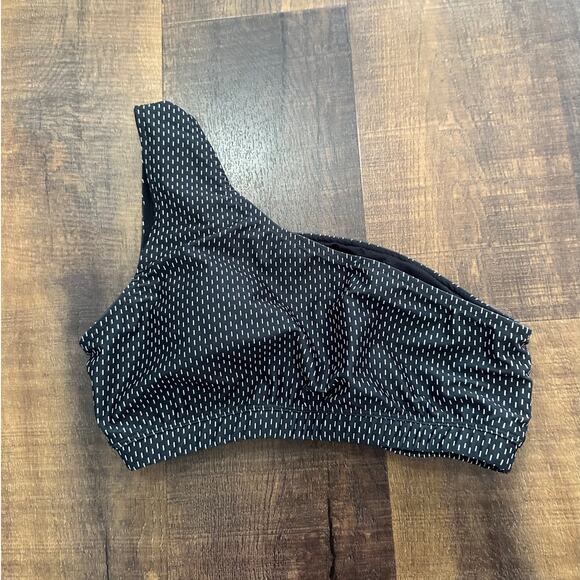 Albion Fit Midnight Dash Icon Crop Swimsuit Bikini Top Size Medium - Picture 6 of 7